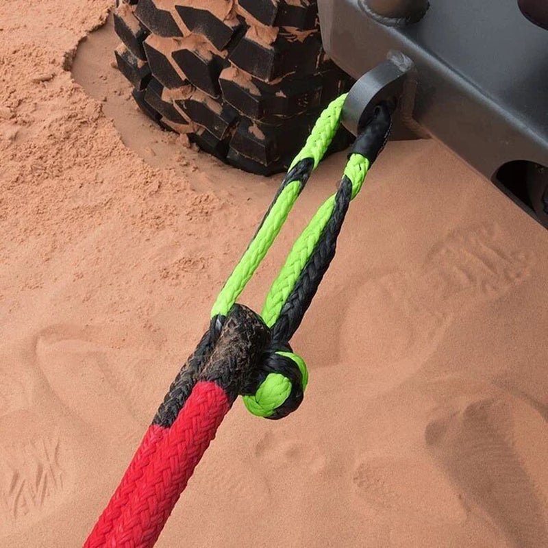 Bubba Rope 176745-PROBB Heavy Duty 7/16" Synthetic Soft Shackle Gator Jaw PRO Breaking Strength of 52300 lb with UHMPE Plasma in Blue and Black, Accessory Ideal for Recovery and Towing Stuck Vehicle - Image 2